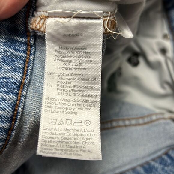 Madewell nc331 The perfect vintage straight Jean in Hoye Wash Repaired size 30 - Picture 6 of 10